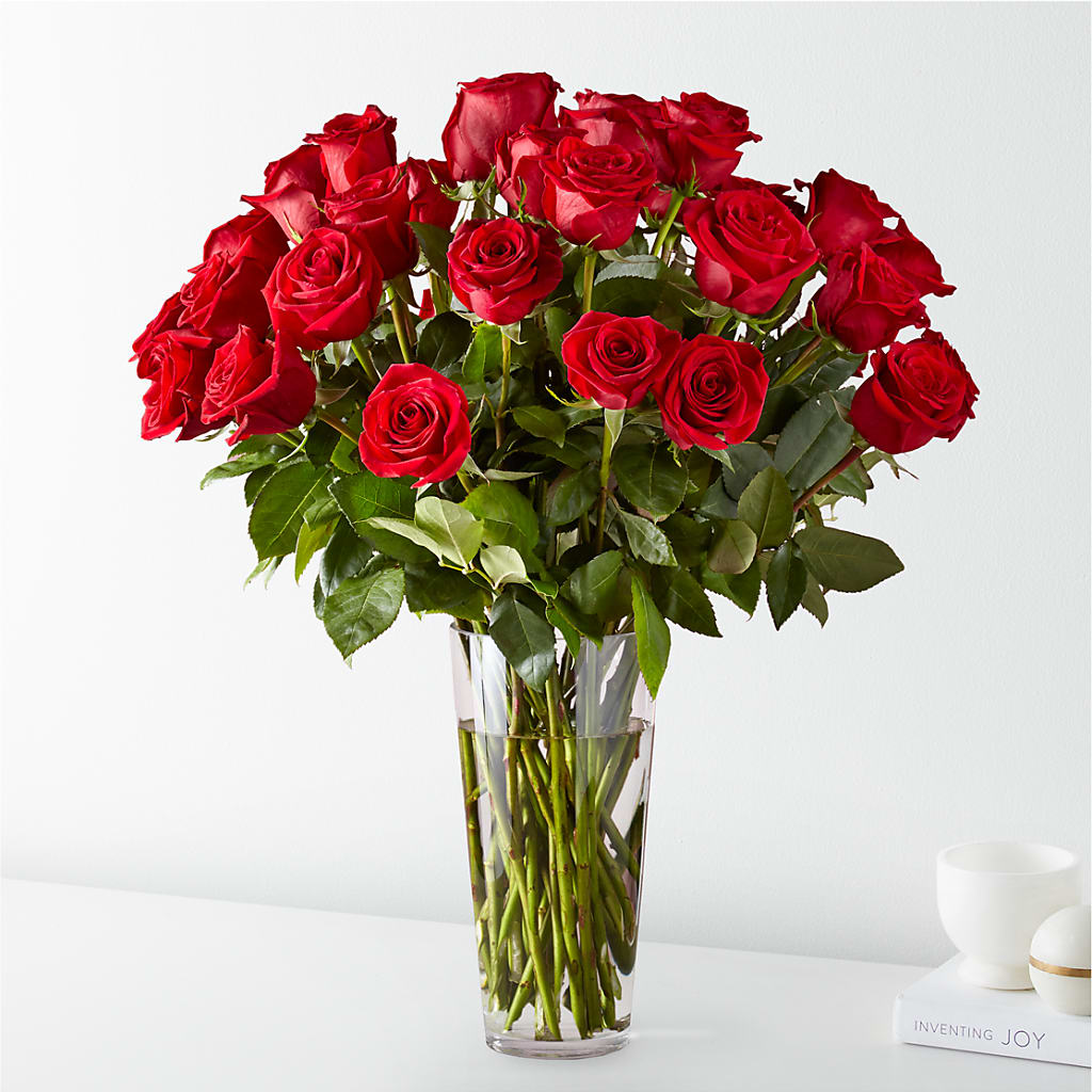 Long Stem Red Rose Bouquet – Guilles Flower Shop And Catering, San Jose CA