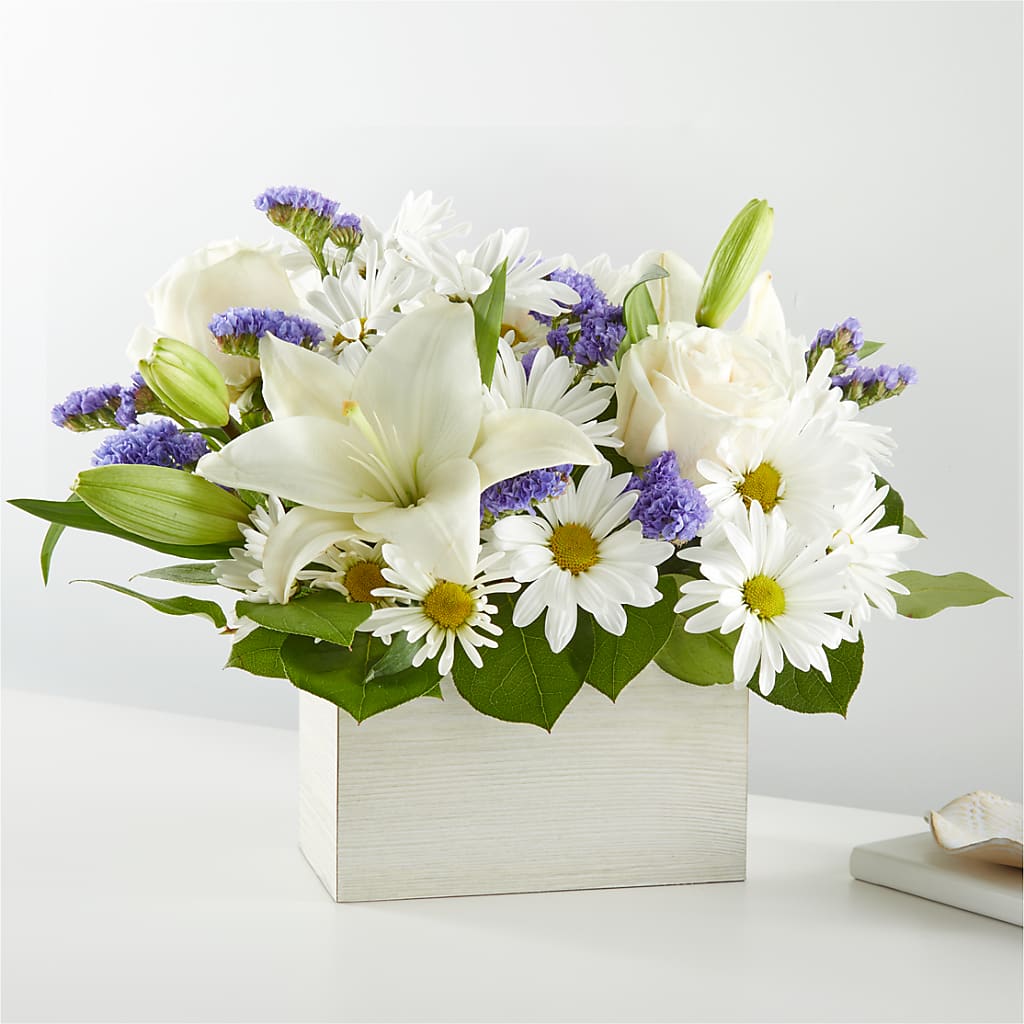 Beyond Blue Box Bouquet – Guilles Flower Shop And Catering, San Jose CA