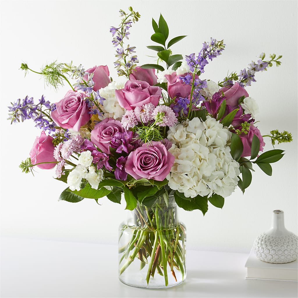 Violet Caress Bouquet – Guilles Flower Shop And Catering, San Jose CA