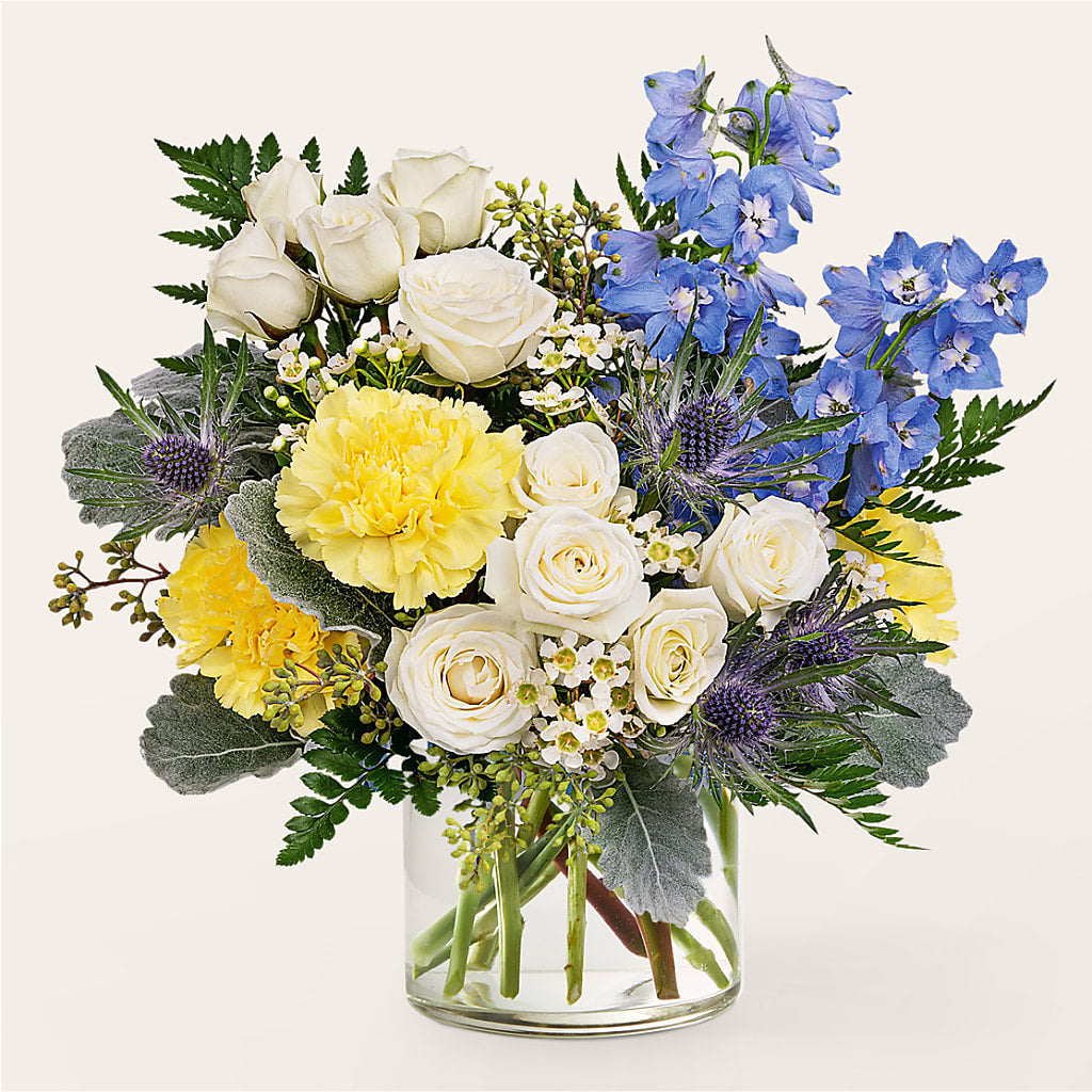 Lemon Sorbet Bouquet – Guilles Flower Shop And Catering, San Jose CA