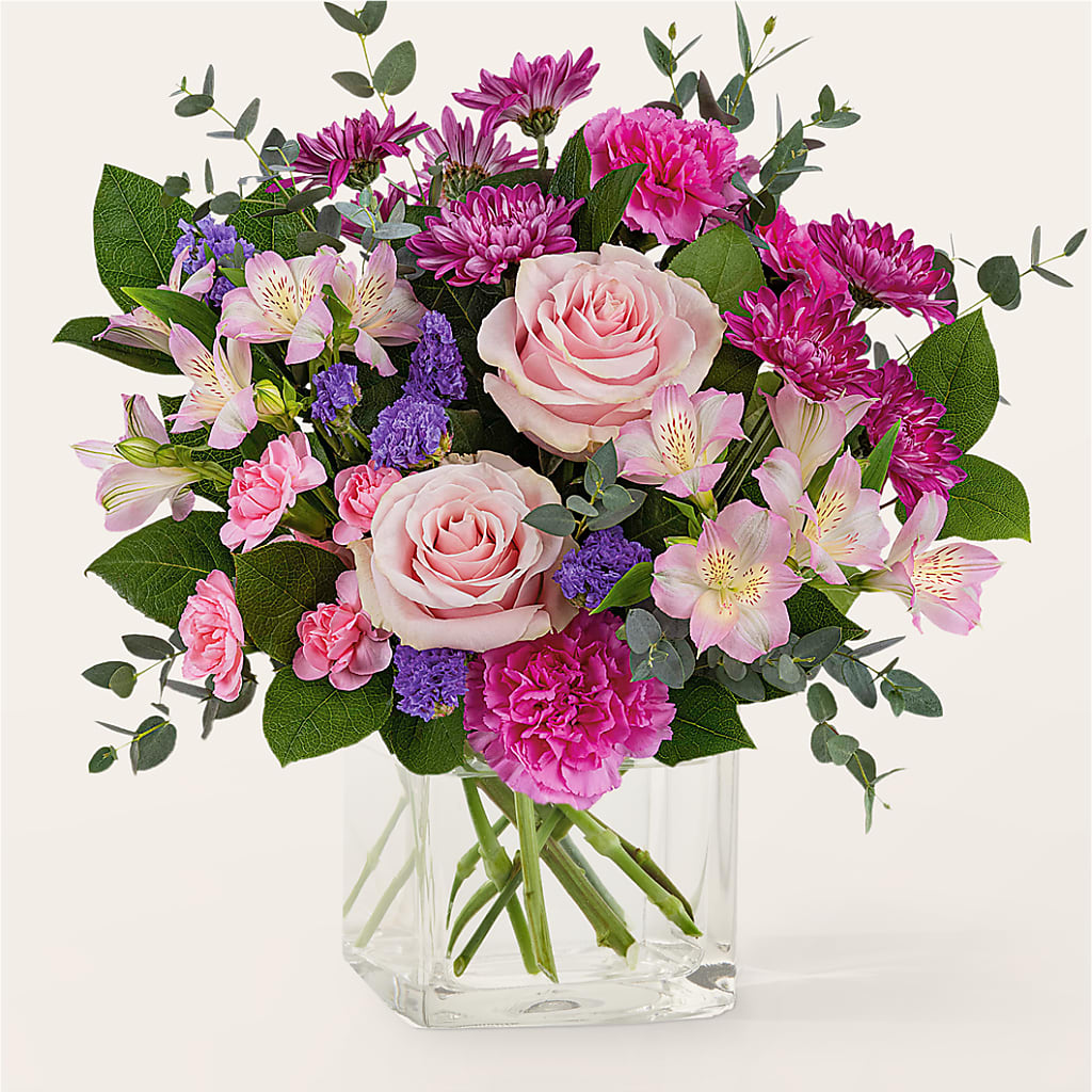 Rosy Radiance Bouquet – Guilles Flower Shop And Catering, San Jose CA