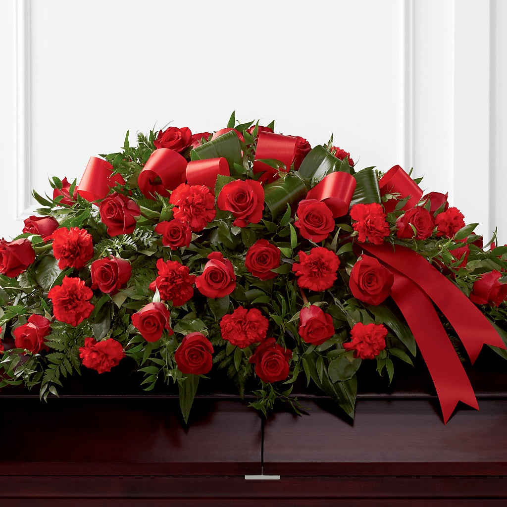 Tribute of Life Casket Spray – Guilles Flower Shop And Catering, San Jose CA