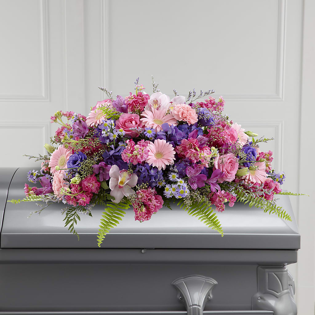 Glorious Garden Casket Spray – Guilles Flower Shop And Catering, San Jose CA