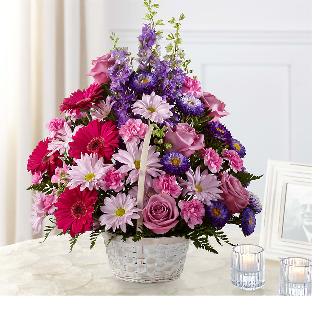 Pastel Peace Basket – Guilles Flower Shop And Catering, San Jose CA