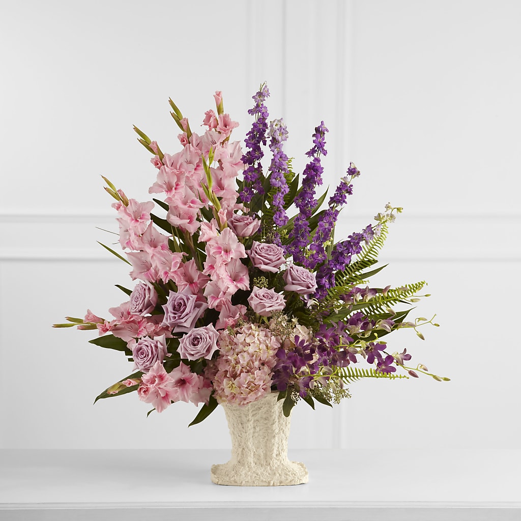Flowing Garden Arrangement – Guilles Flower Shop And Catering, San Jose CA