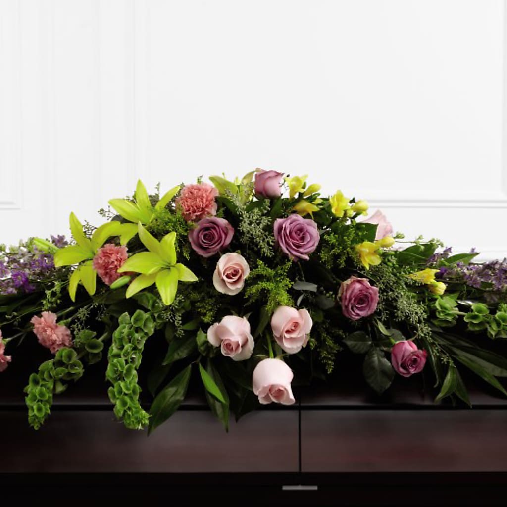 Forever Beloved Casket Spray – Guilles Flower Shop And Catering, San Jose CA
