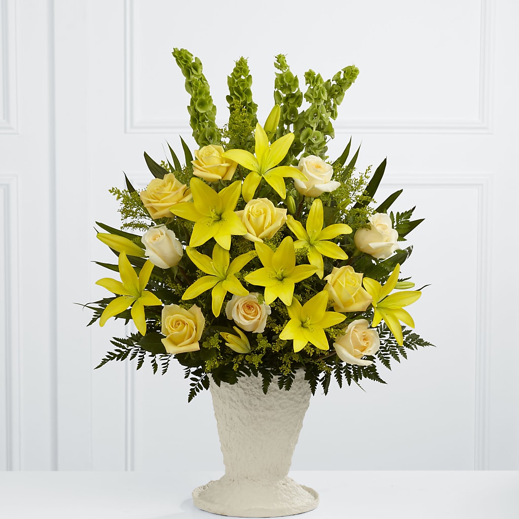 Golden Memories Arrangement – Guilles Flower Shop And Catering, San Jose CA