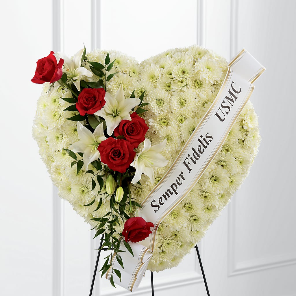 Heartfelt Hero Standing Heart – Guilles Flower Shop And Catering, San Jose CA