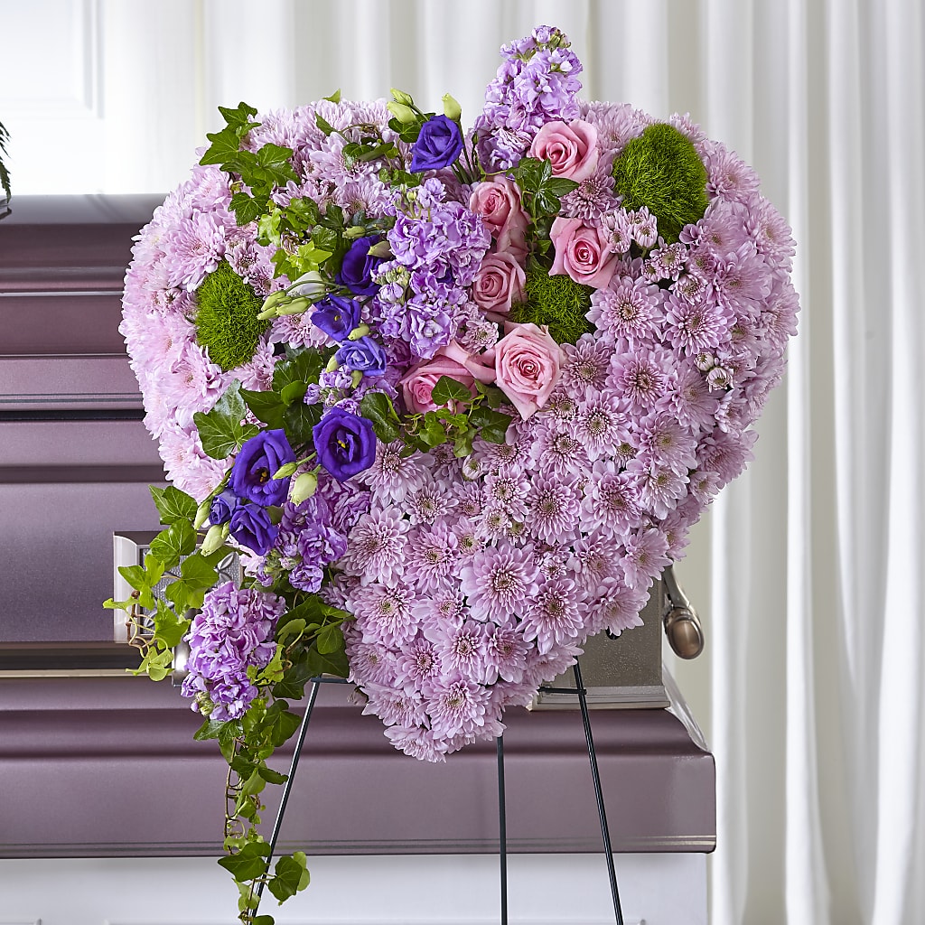 Treasured Love Standing Heart – Guilles Flower Shop And Catering, San Jose CA