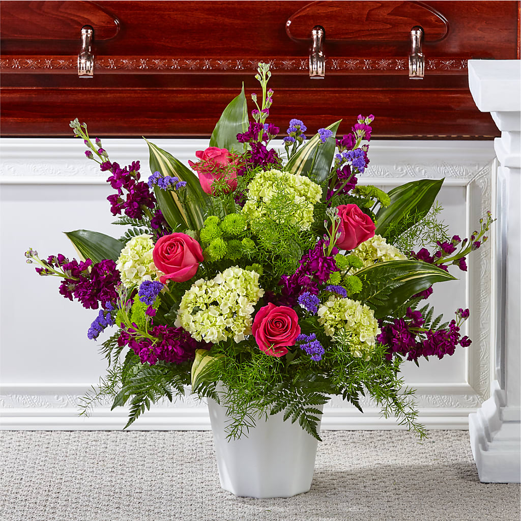 Beautiful Horizons Floor Basket – Guilles Flower Shop And Catering, San Jose CA