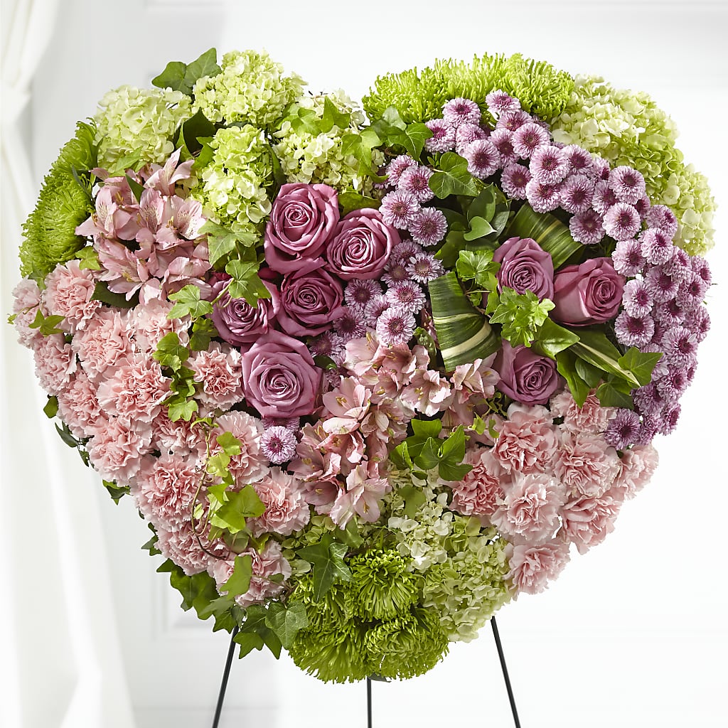 Heartwarming Standing Heart – Guilles Flower Shop And Catering, San Jose CA