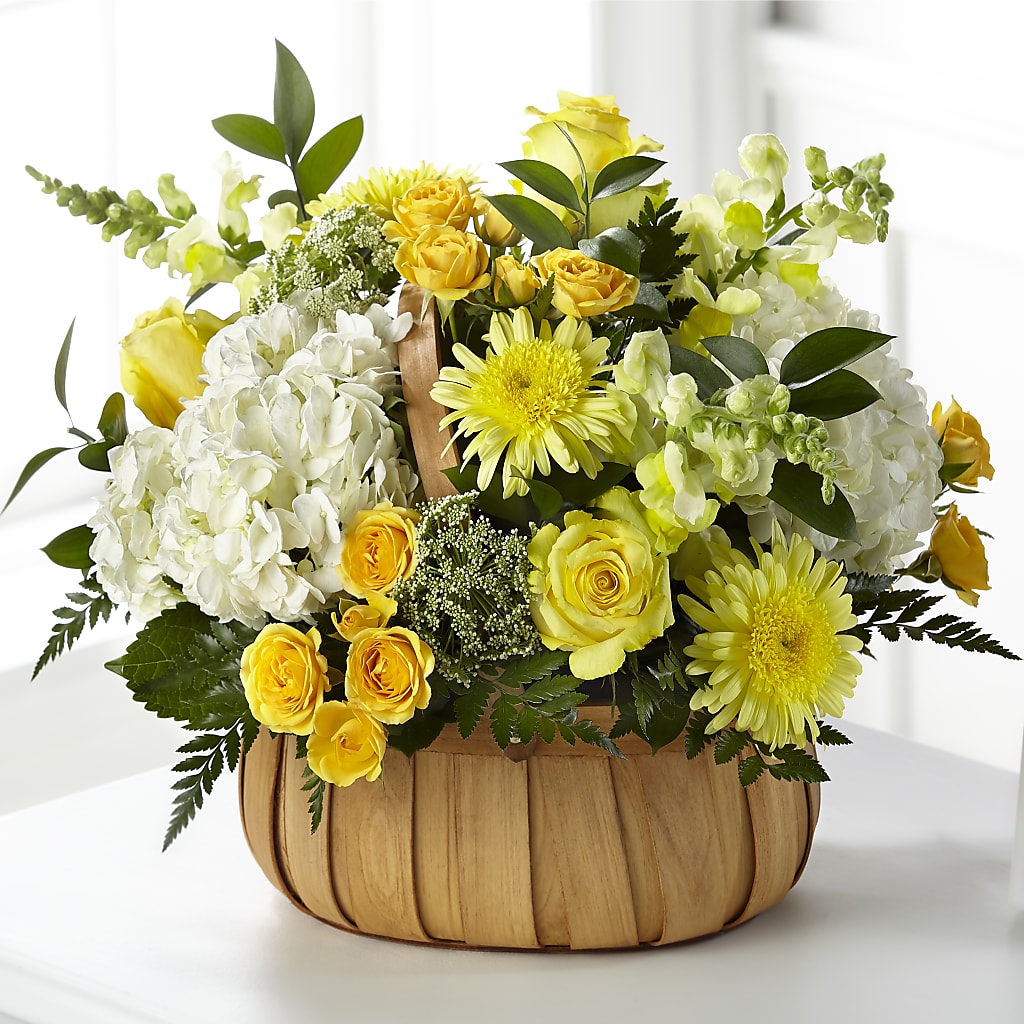 Rustic Remembrance Basket – Guilles Flower Shop And Catering, San Jose CA