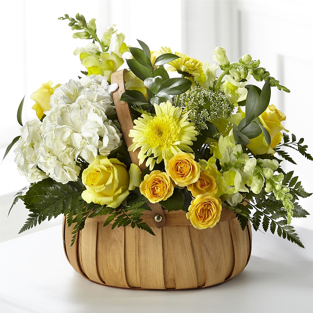 Rustic Remembrance Basket – Guilles Flower Shop And Catering, San Jose CA