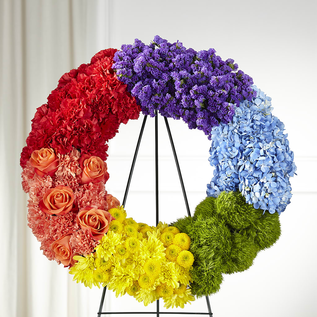 Circle of Love Wreath – Guilles Flower Shop And Catering, San Jose CA