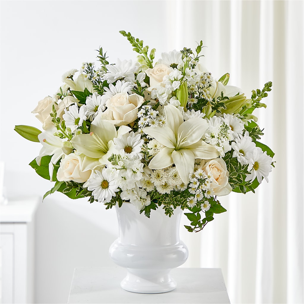 Uplifting Urn Arrangement – Guilles Flower Shop And Catering, San Jose CA