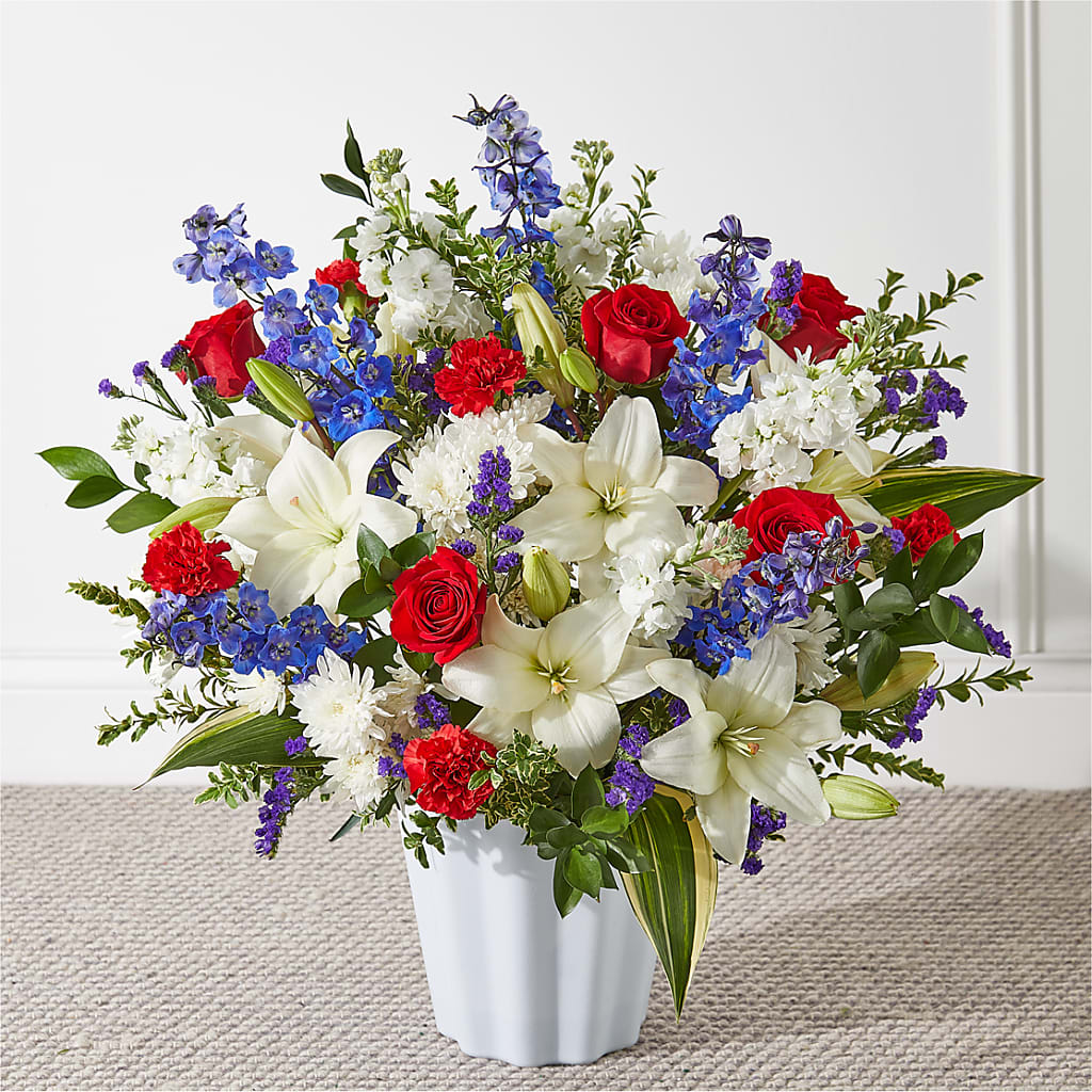 Consoled Floor Basket – Guilles Flower Shop And Catering, San Jose CA