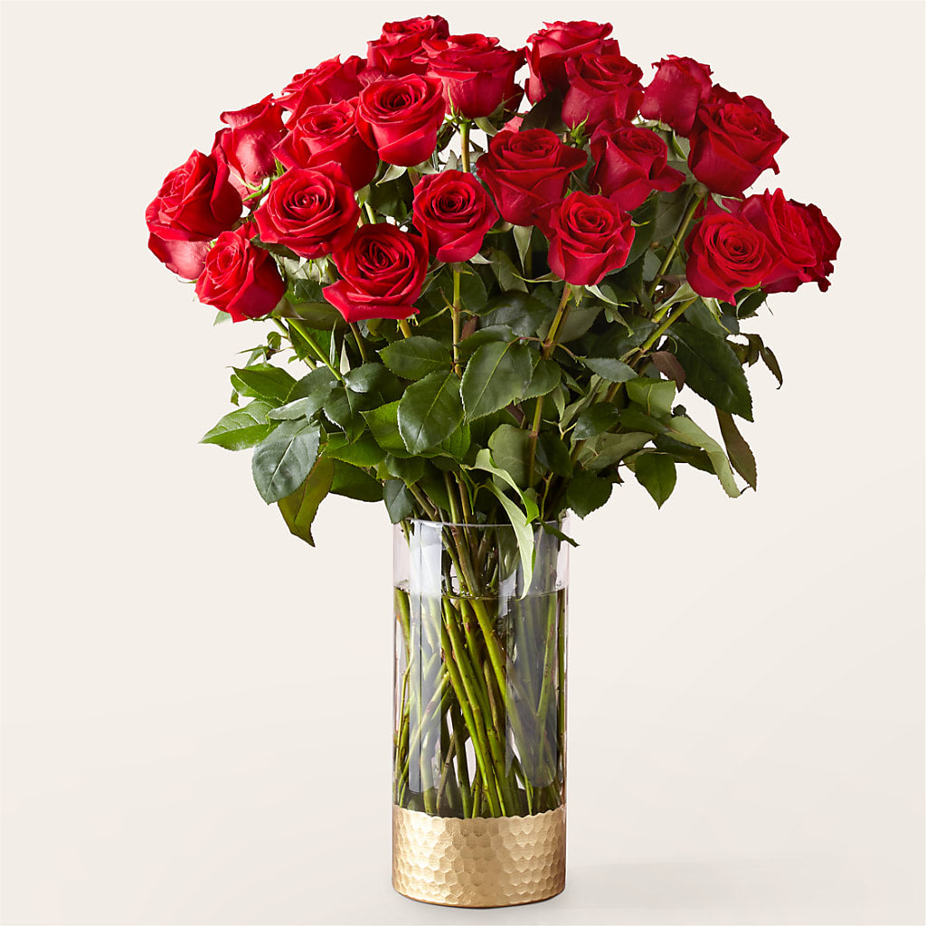 Classic Love Red Rose Bouquet – Guilles Flower Shop And Catering, San Jose CA