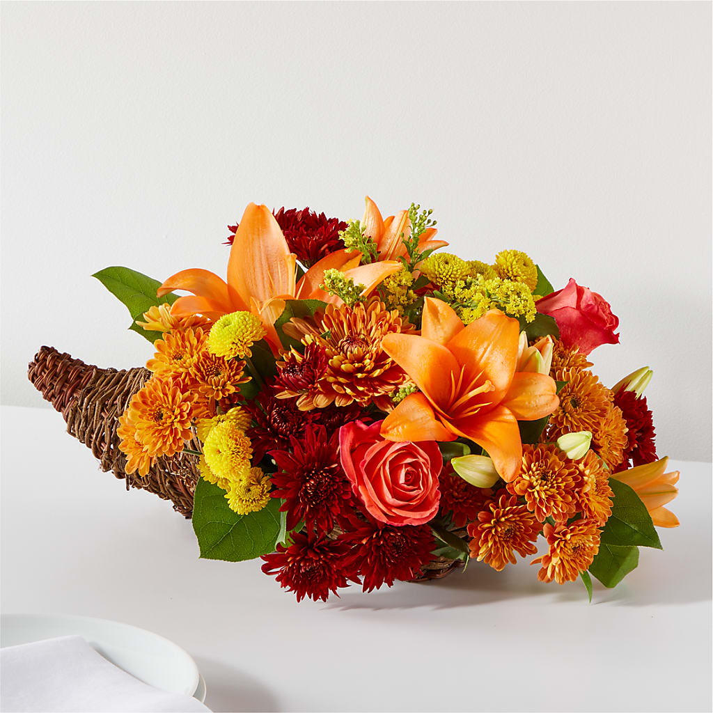 Bouquet of Blessings Cornucopia – Guilles Flower Shop And Catering, San Jose CA