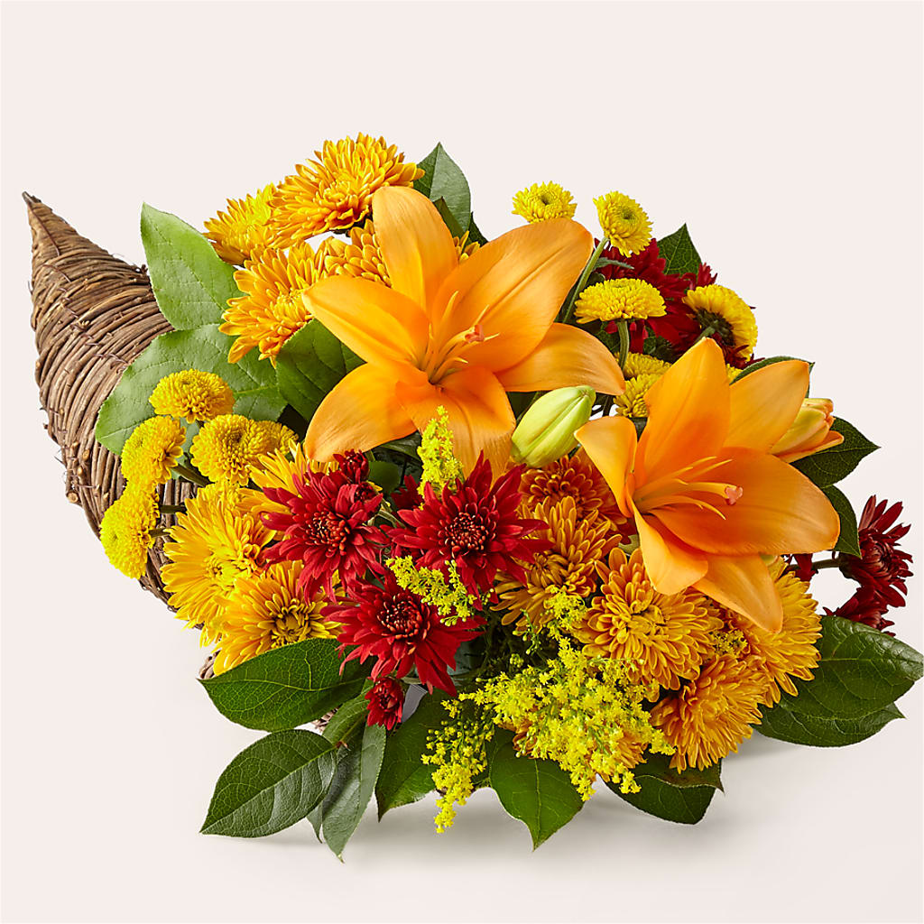 Feast of Color Cornucopia – Guilles Flower Shop And Catering, San Jose CA