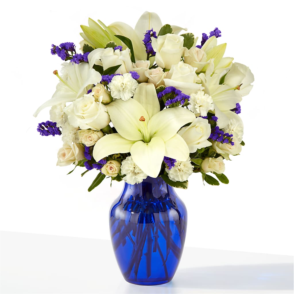 Sapphire Rush Bouquet – Guilles Flower Shop And Catering, San Jose CA
