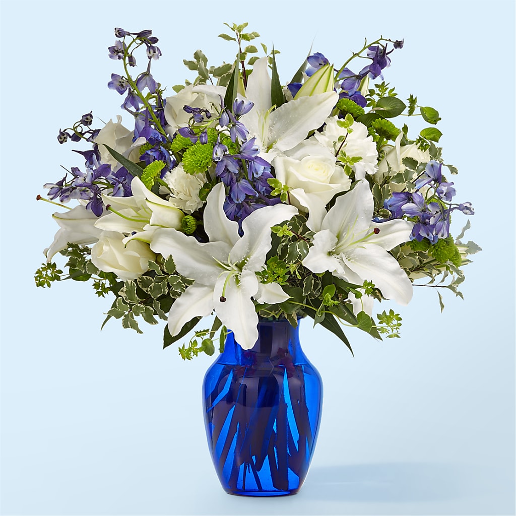 Santorini Bouquet – Guilles Flower Shop And Catering, San Jose CA