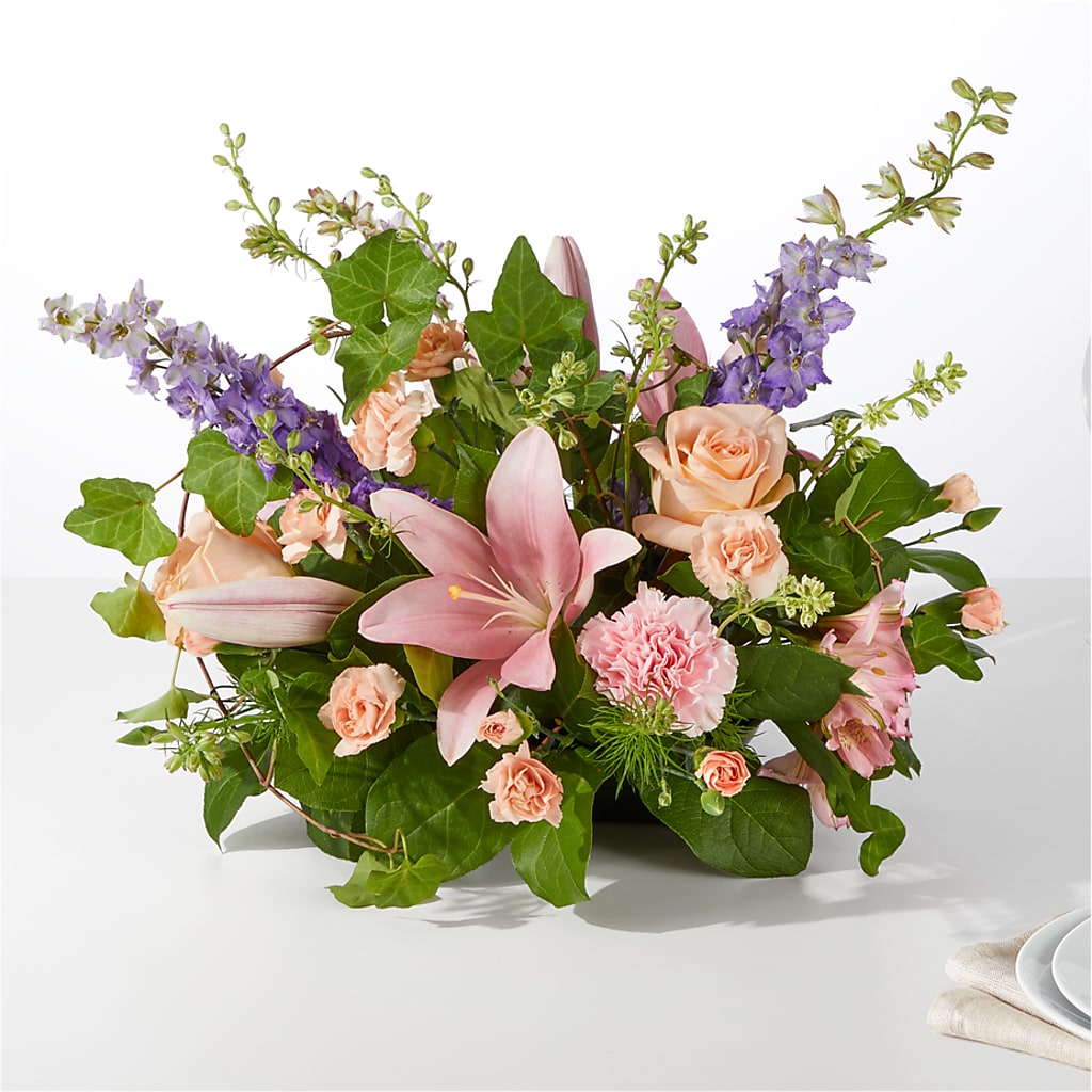 Blossom Time Centerpiece – Guilles Flower Shop And Catering, San Jose CA
