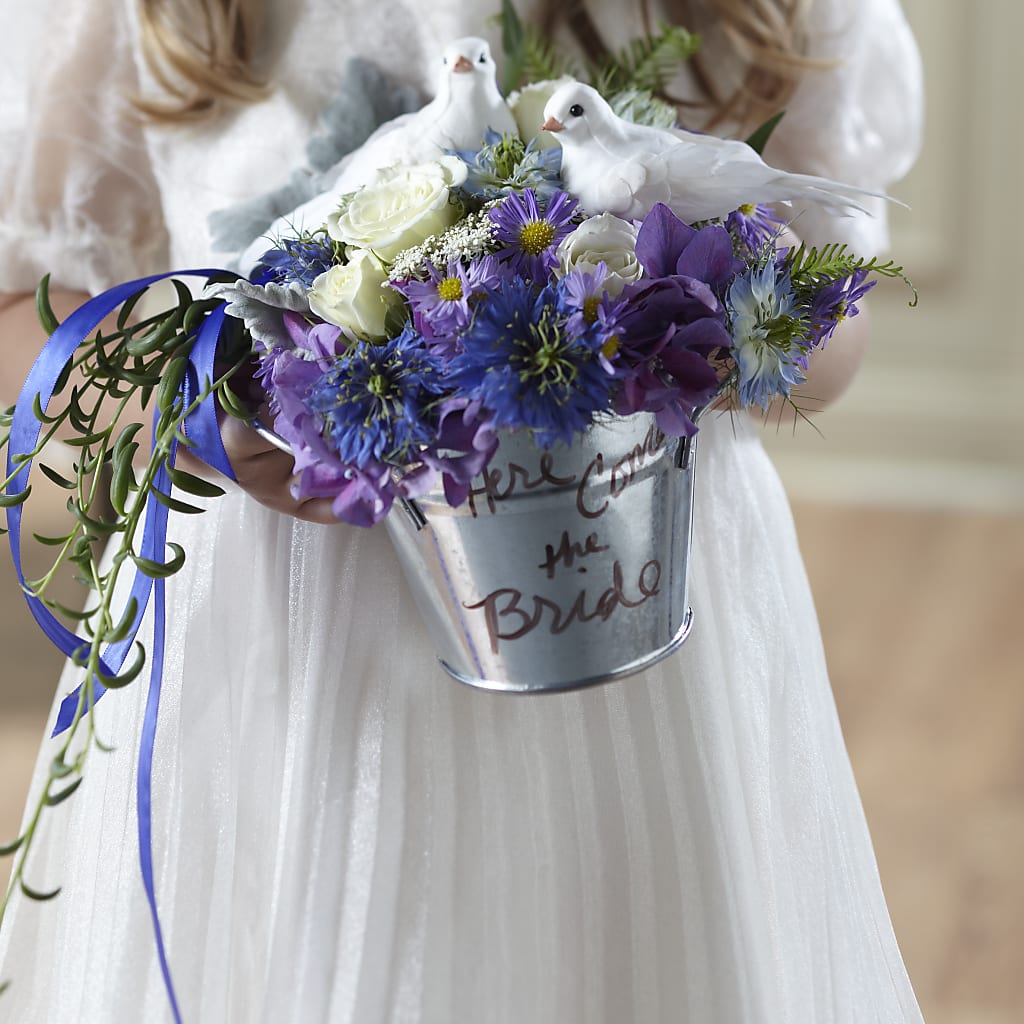Enchantment Flower Girl Arrangement – Guilles Flower Shop And Catering, San Jose CA