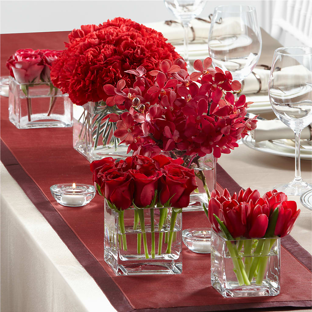 Modern Grace Centerpiece – Guilles Flower Shop And Catering, San Jose CA