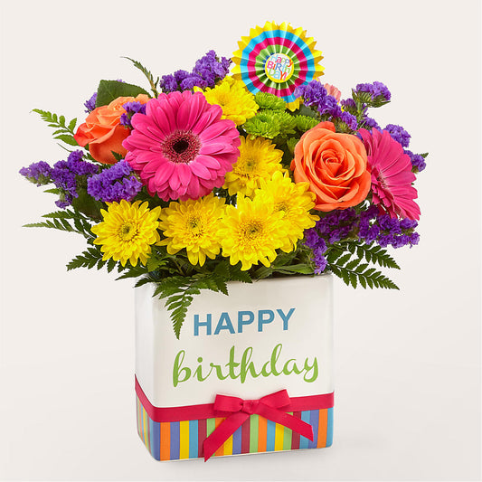Birthday Brights Bouquet –  Guilles Flower Shop And Catering, San Jose CA