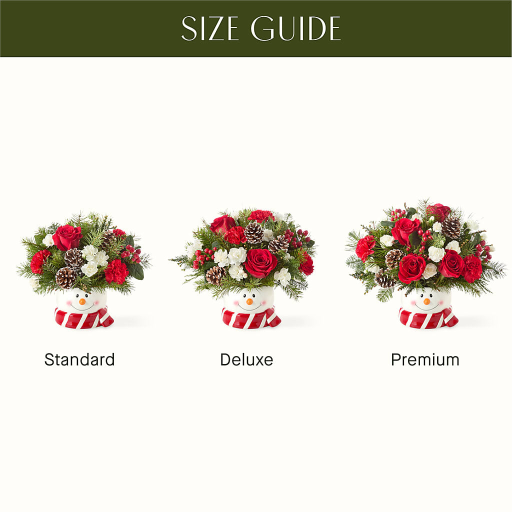 Jolly Snowman Bouquet –  Guilles Flower Shop And Catering, San Jose CA