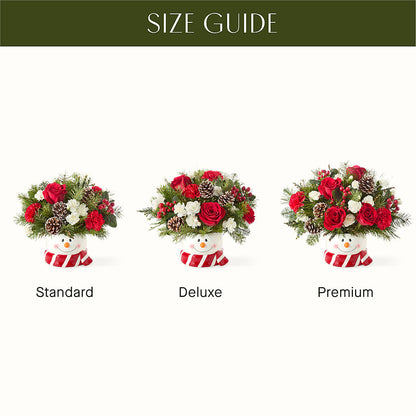 Jolly Snowman Bouquet –  Guilles Flower Shop And Catering, San Jose CA