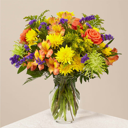 Marmalade Skies Bouquet –  Guilles Flower Shop And Catering, San Jose CA