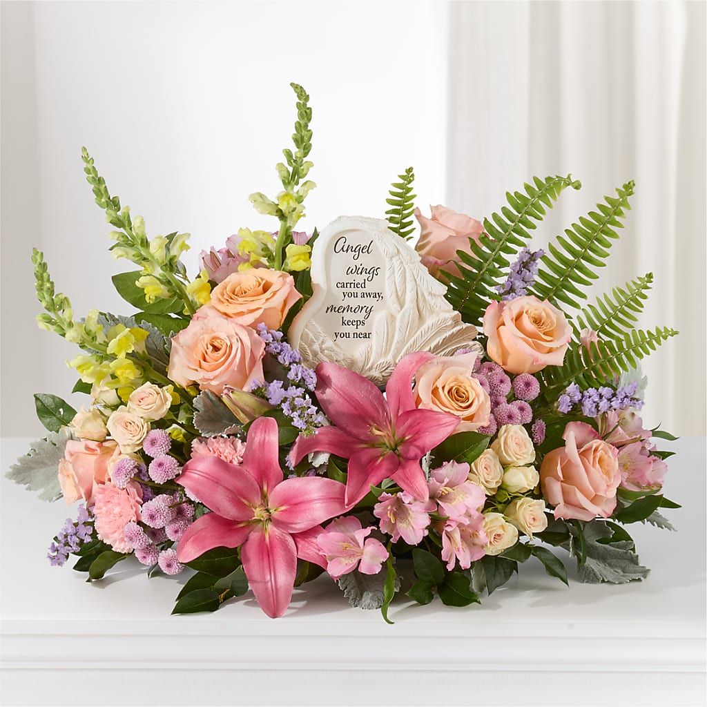 Gentle Light Arrangement –  Guilles Flower Shop And Catering, San Jose CA