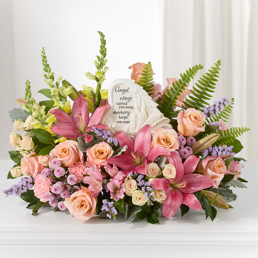 Gentle Light Arrangement –  Guilles Flower Shop And Catering, San Jose CA