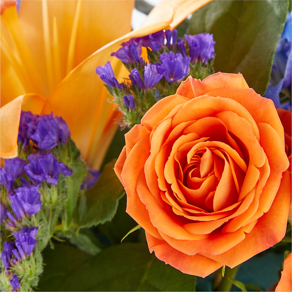 Radiant Citrus Box Bouquet –  Guilles Flower Shop And Catering, San Jose CA