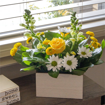Sun Salutation Box Bouquet –  Guilles Flower Shop And Catering, San Jose CA