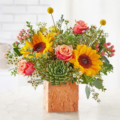 Sunflower Season Bouquet –  Guilles Flower Shop And Catering, San Jose CA