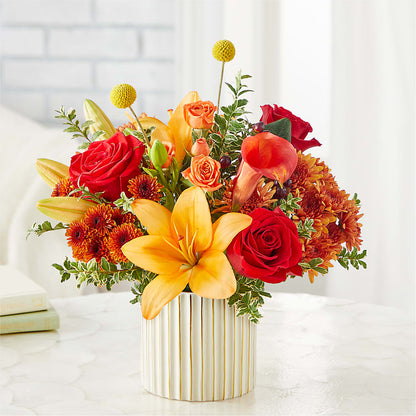 Scarlet Skies Bouquet –  Guilles Flower Shop And Catering, San Jose CA
