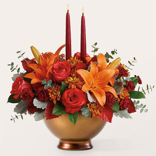 Fruits of Fall Centerpiece –  Guilles Flower Shop And Catering, San Jose CA