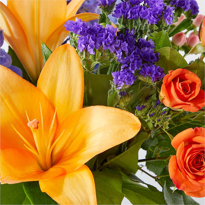 Radiant Citrus Bouquet –  Guilles Flower Shop And Catering, San Jose CA