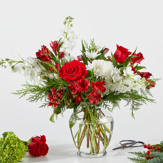 Merry Moment Bouquet – A Florist Original –  Guilles Flower Shop And Catering, San Jose CA