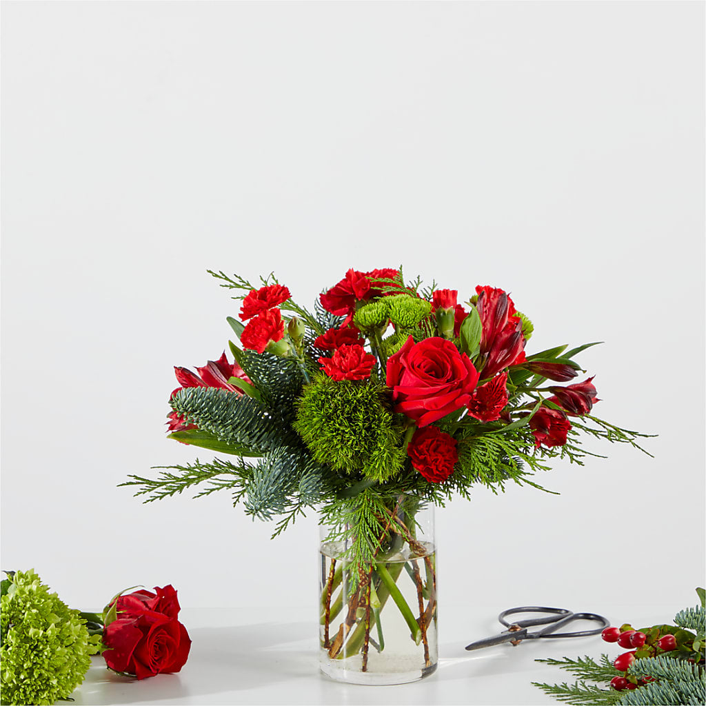 Merry Moment Bouquet – A Florist Original –  Guilles Flower Shop And Catering, San Jose CA