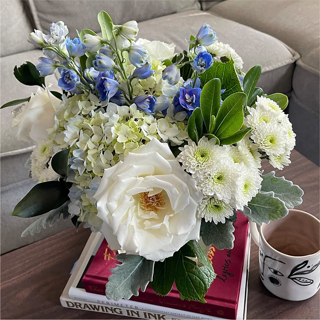 Clear Skies Bouquet –  Guilles Flower Shop And Catering, San Jose CA