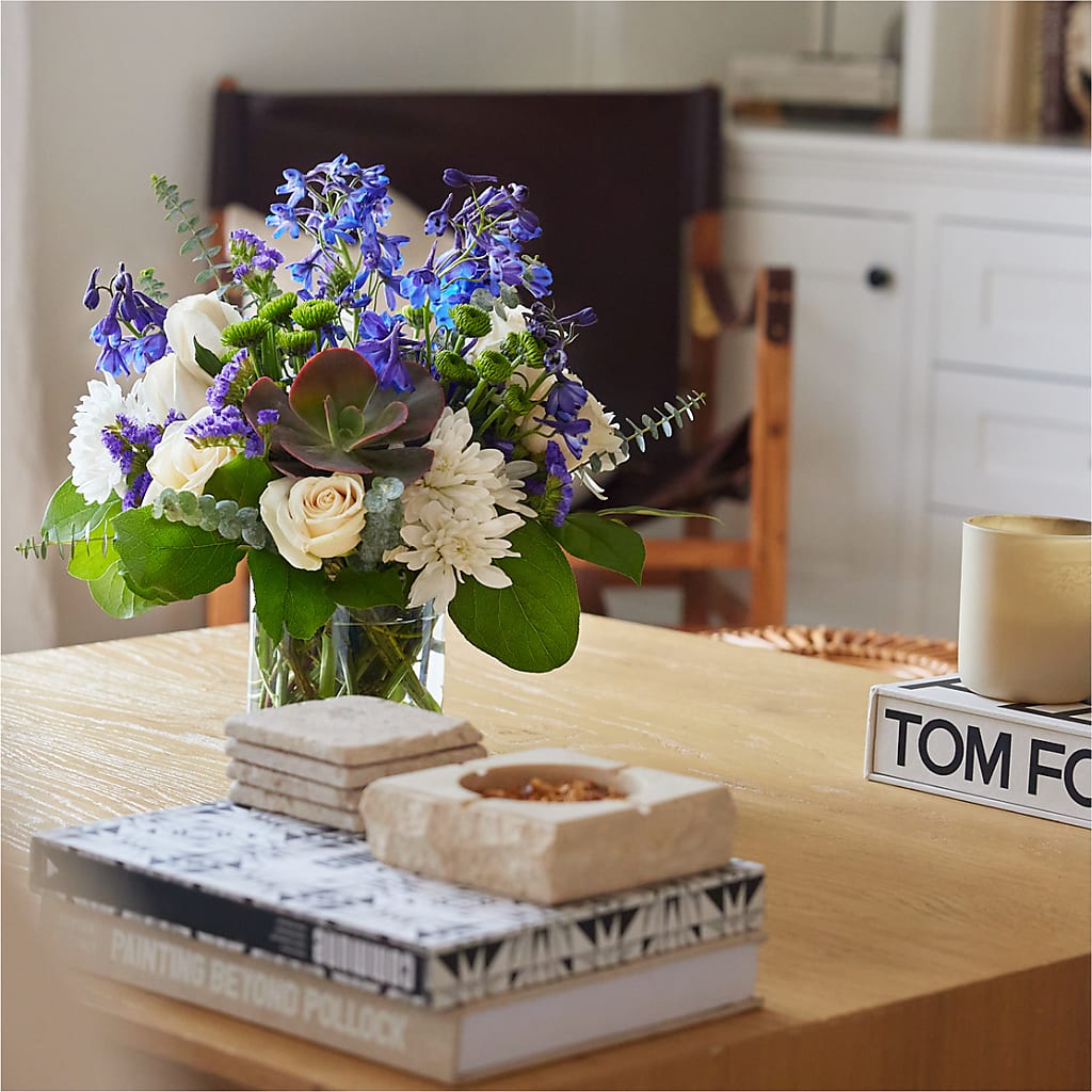 Cerulean Waves Bouquet –  Guilles Flower Shop And Catering, San Jose CA