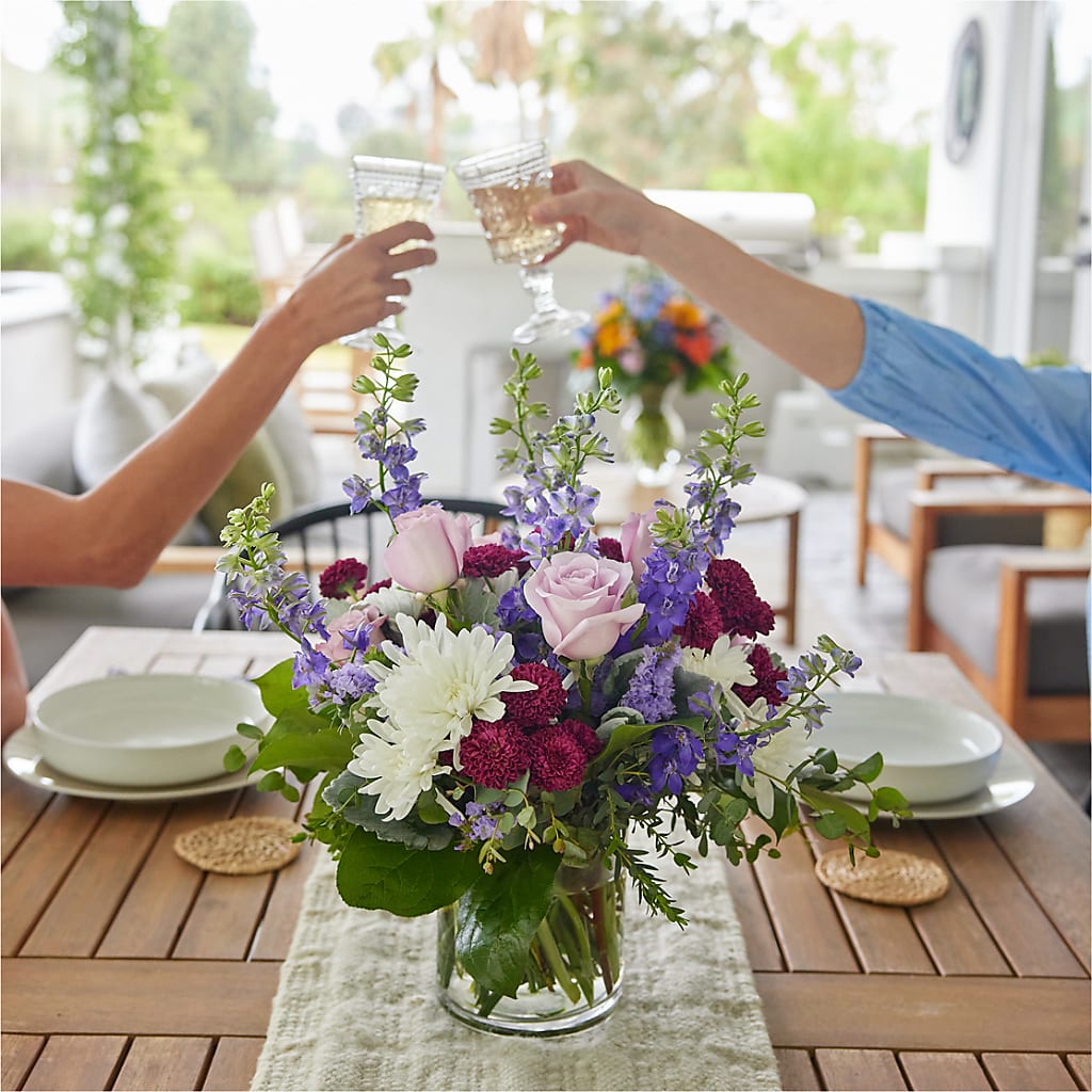 Violet Frost Bouquet –  Guilles Flower Shop And Catering, San Jose CA