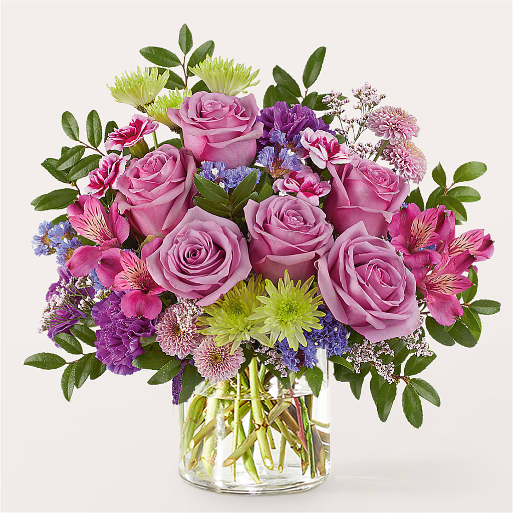 Glass Half Full Bouquet –  Guilles Flower Shop And Catering, San Jose CA