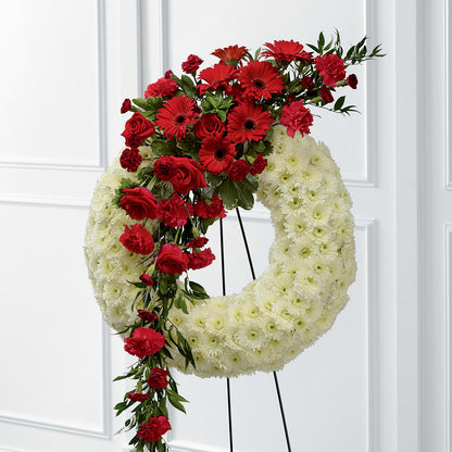 Graceful Tribute Wreath –  Guilles Flower Shop And Catering, San Jose CA