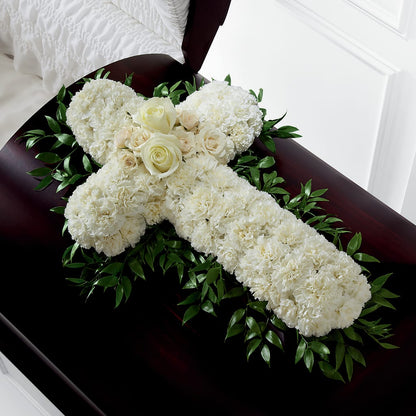 Peaceful Memories Casket Spray (Standard) –  Guilles Flower Shop And Catering, San Jose CA