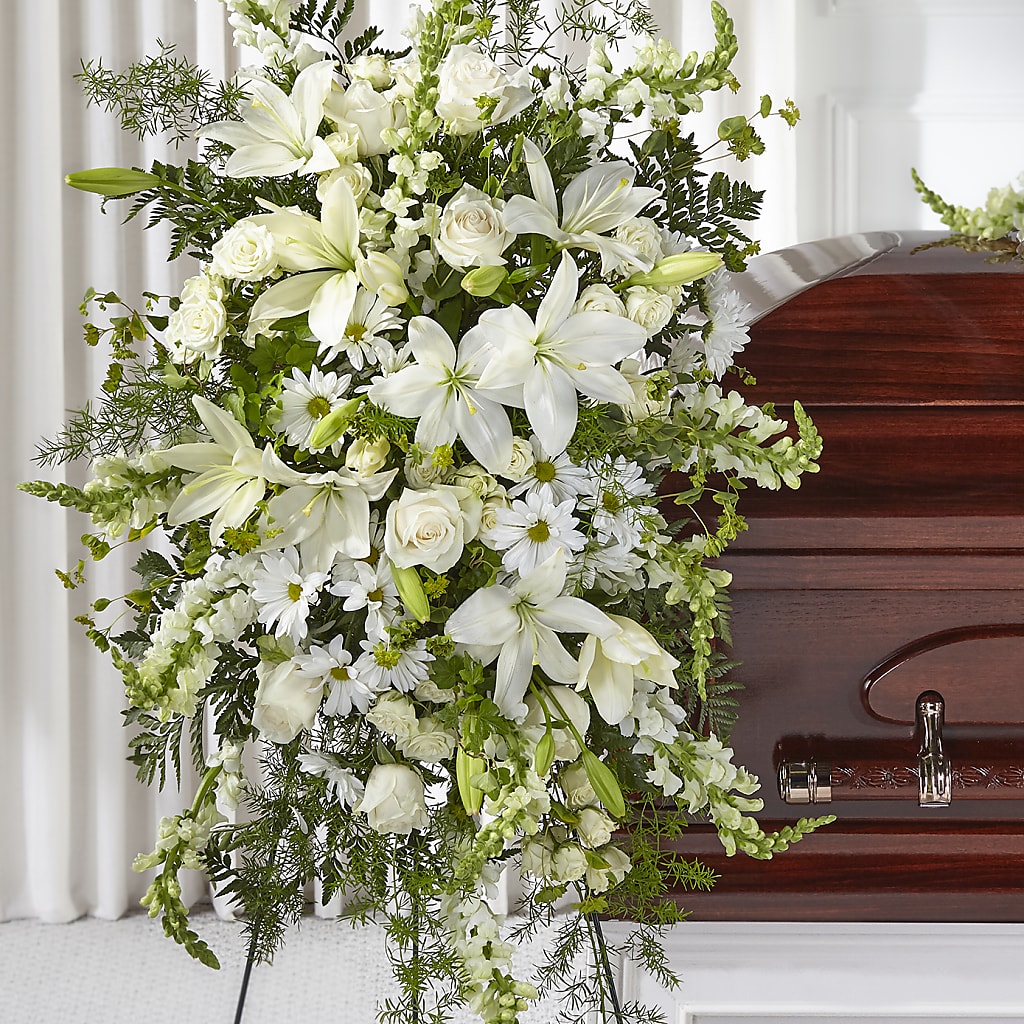Loving Thoughts Standing Spray –  Guilles Flower Shop And Catering, San Jose CA