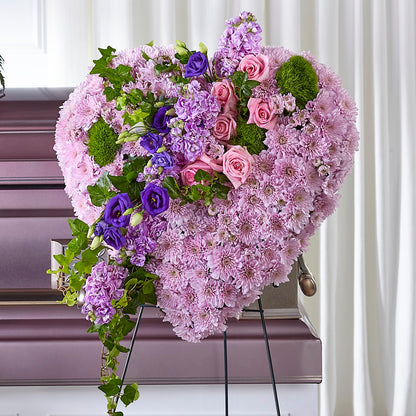 Treasured Love Standing Heart –  Guilles Flower Shop And Catering, San Jose CA